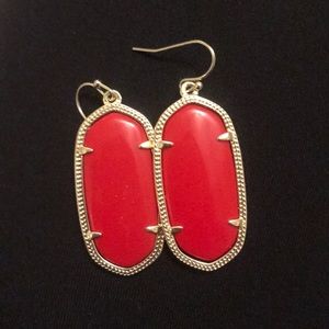 Kendra Scott red earrings